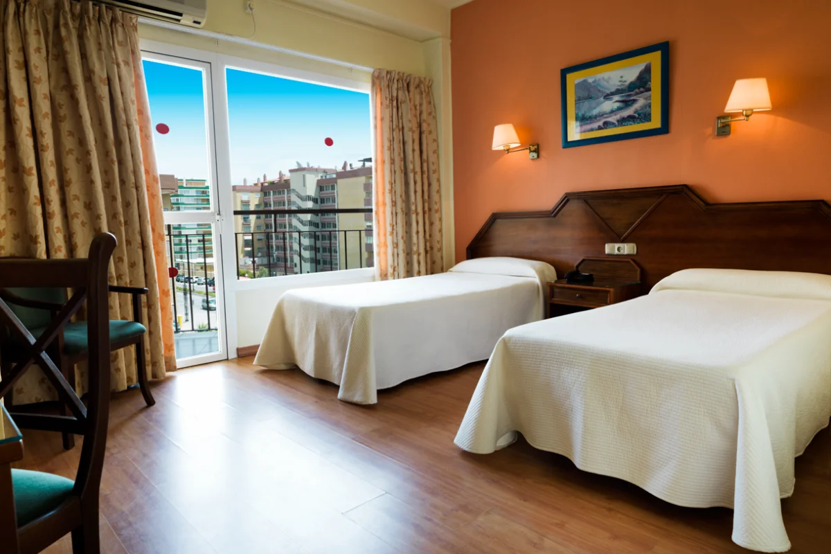 A twin bedroom